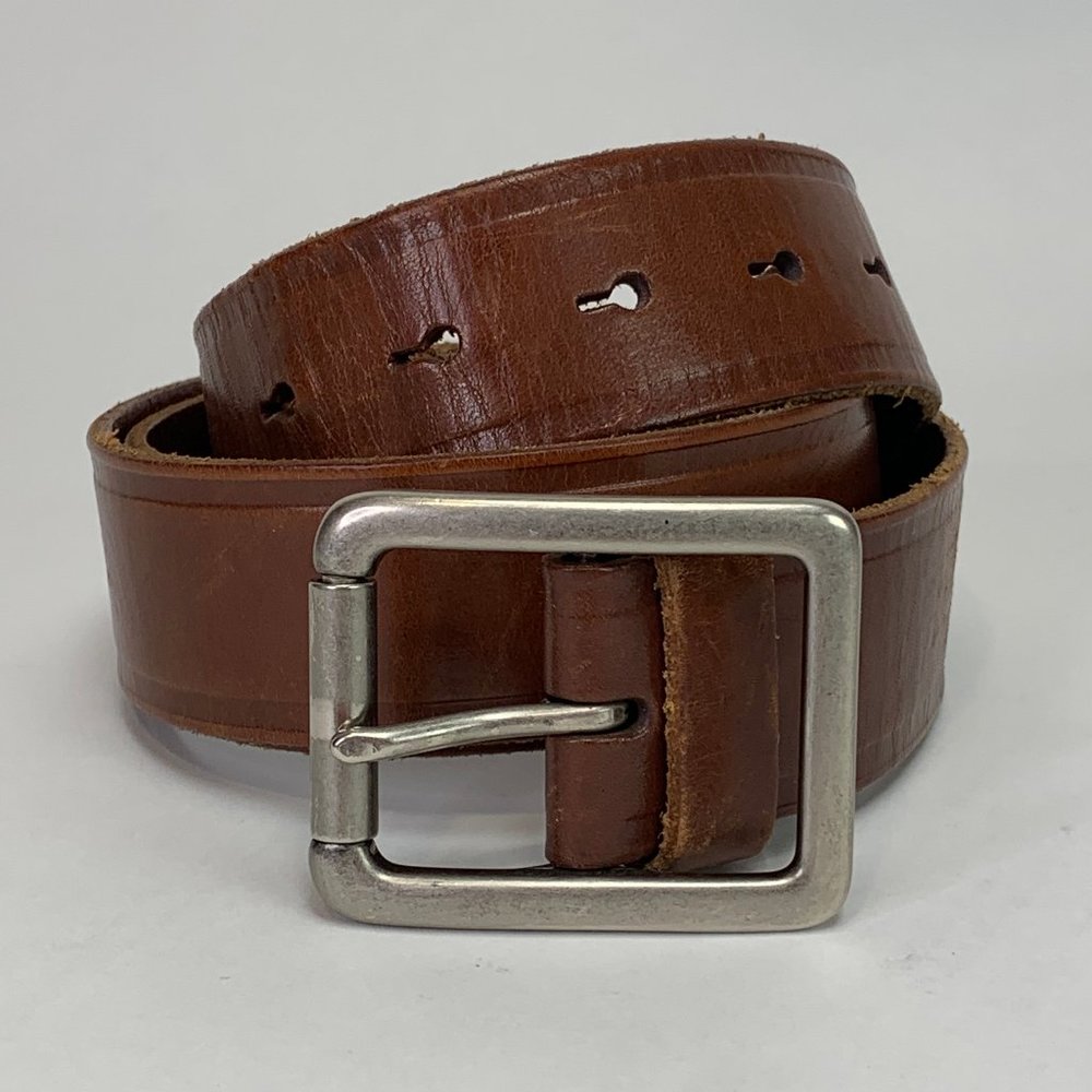Docker Genuine Leather Belt Metal Buckle Size 40